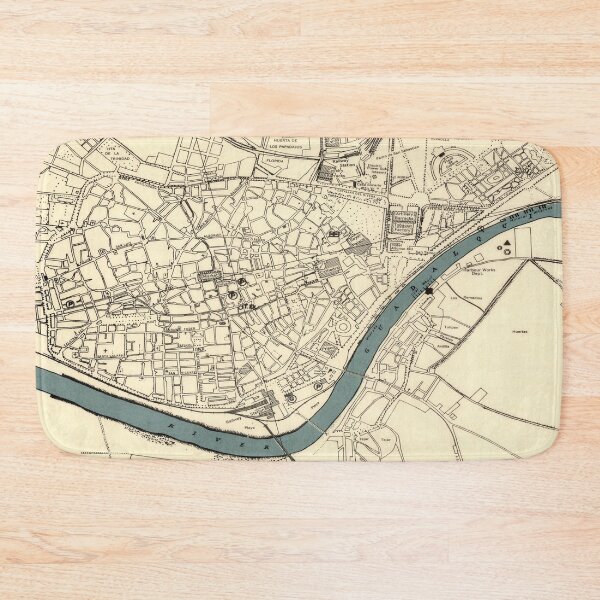 Item preview, Vintage Map of Seville Spain (1943) designed and sold by BravuraMedia.