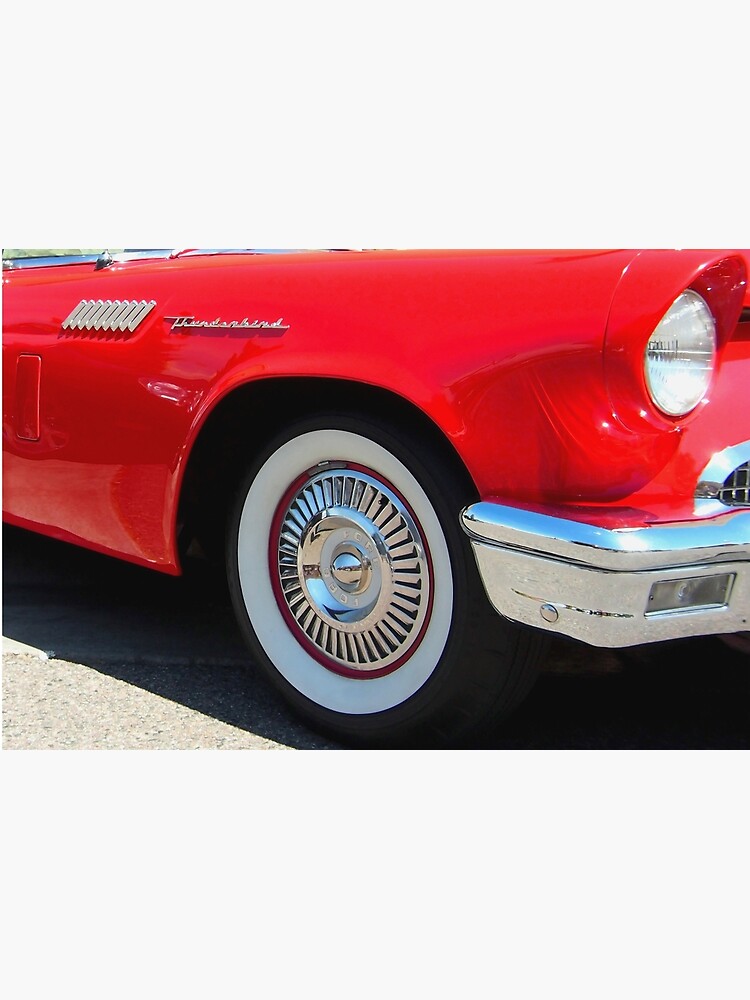 Red Ford Thunderbird Classic Hot Rod Poster For Sale By Scubagirlamy Redbubble