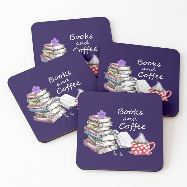 Item preview, Books and Coffee designed and sold by KatjaRedbubble.