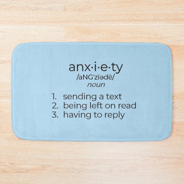 Item preview, anxiety definition designed and sold by introvertcafe.
