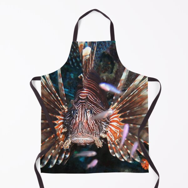 Item preview, Caribbean Lion Fish guarding the Coral Reef designed and sold by Amy McDaniel.
