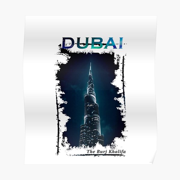 Antyki I Sztuka Dubai Landscape With Iconic Burj Khalifa Skyscraper City Wall Poster Prints Plakaty Artystyczne Hshdnet Com
