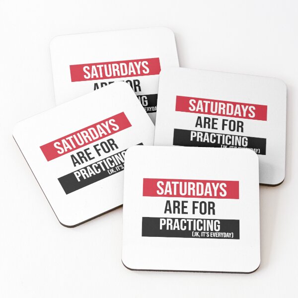 Item preview, Tri-Color (Red, White, Black) Saturdays are for Practicing designed and sold by Claire Gagnon.