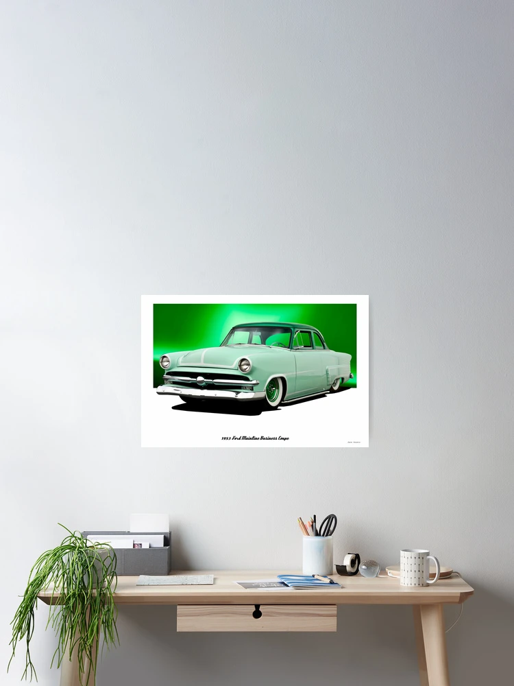 FORD　VintagePoster Ford Pin up Poster - Etsy