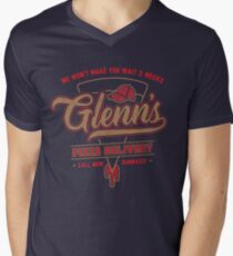 Glenn's Pizza Men's V-Neck T-Shirt