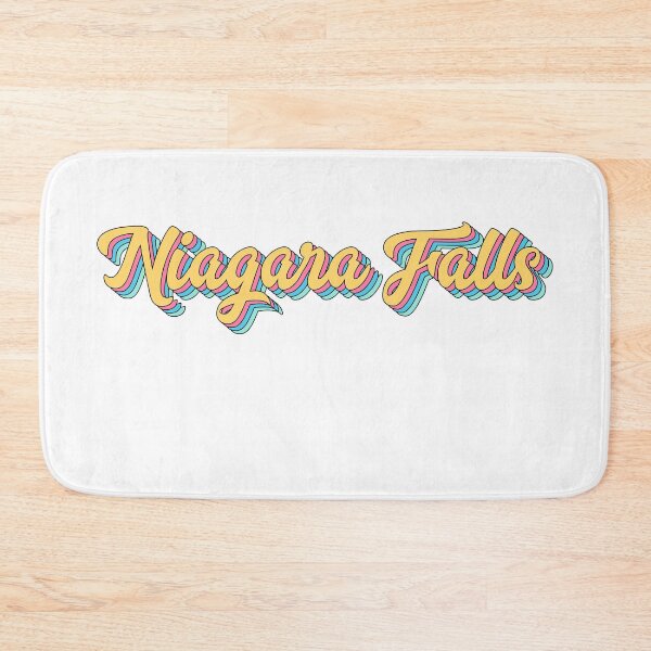 Item preview, Niagara Falls Retro Yellow Script designed and sold by modeoftravel.
