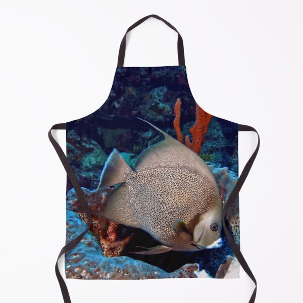 Item preview, Caribbean Grey Angel Fish along a Coral Reef designed and sold by Amy McDaniel.