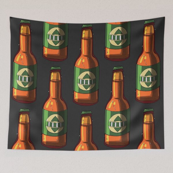 Item preview, Beer bottle with green label designed and sold by CecyLL.
