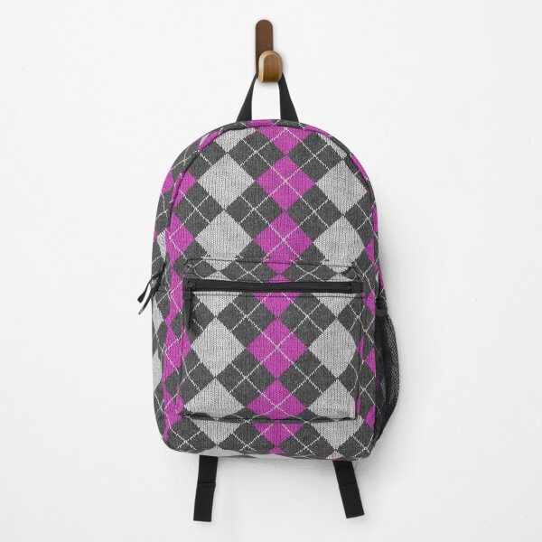 Item preview, Grey / Pink argyle pattern designed and sold by House of Laurent.