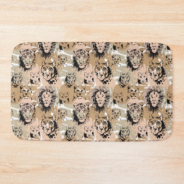 Item preview, Tiger and lion animal print designed and sold by Polanika.