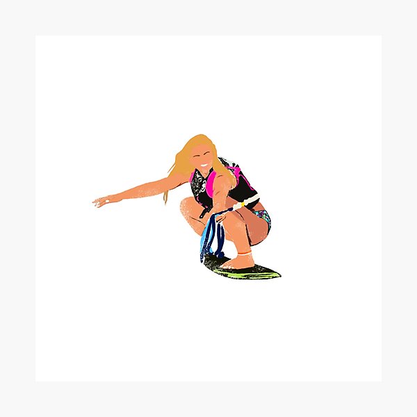 Item preview, Wakesurfing Girl Blonde designed and sold by AlishaMSchil.