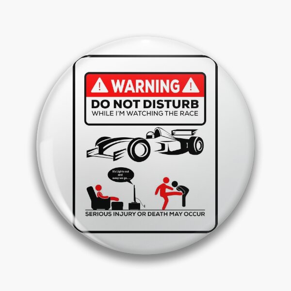 Item preview, Warning while I'm watching f1 designed and sold by Keyur44.