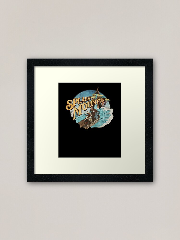 "Splash.Mountain Vintage Splash.Mountain " Framed Art Print for Sale