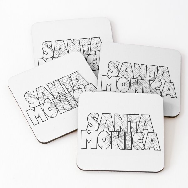 Item preview, Santa Monica Street Map designed and sold by thestreetslocal.