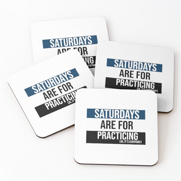 Item preview, Tri-Color (Blue, White, Black) Saturdays are for Practicing designed and sold by Claire Gagnon.