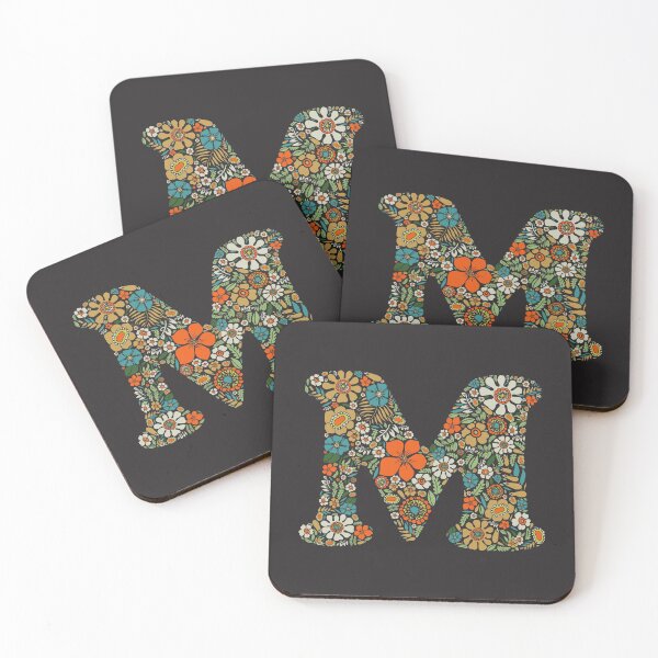 Item preview, Hippie Floral Letter M designed and sold by zeljkica.