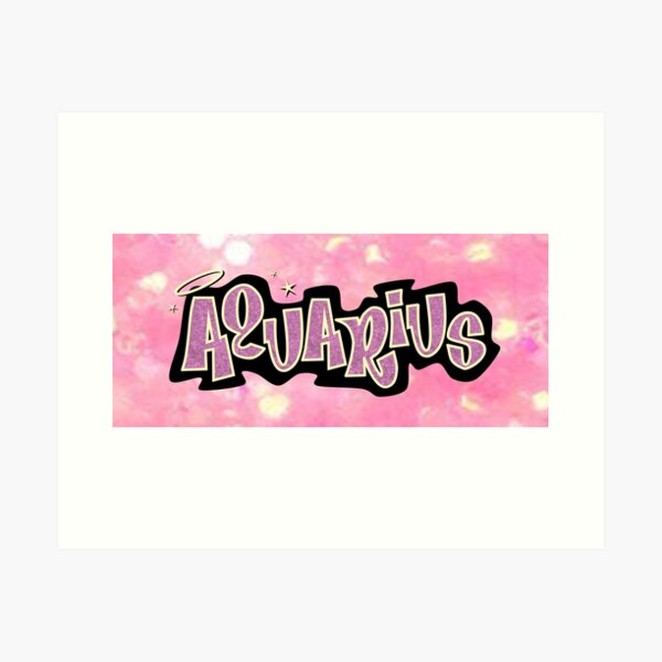 sagittarius bratz style - iconic pink glitter font logo cute y2k aesthetic  Mounted Print for Sale by sweetnsourbunny