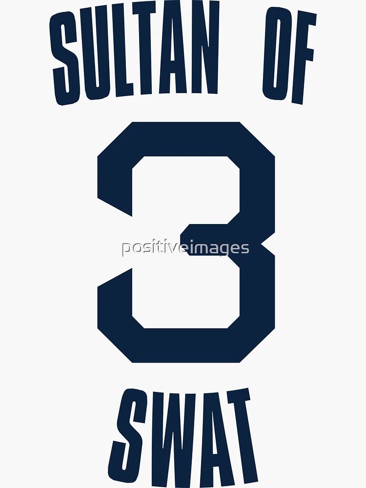 Babe Ruth Yankees Sultan of SWAT T-Shirt from Homage. | Ash | Vintage Apparel from Homage.