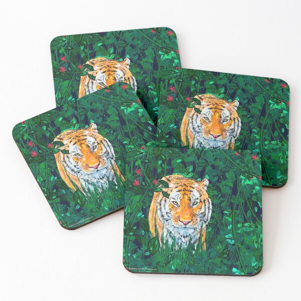 Item preview, Wild Tiger in the Jungle designed and sold by designsbykeegan.