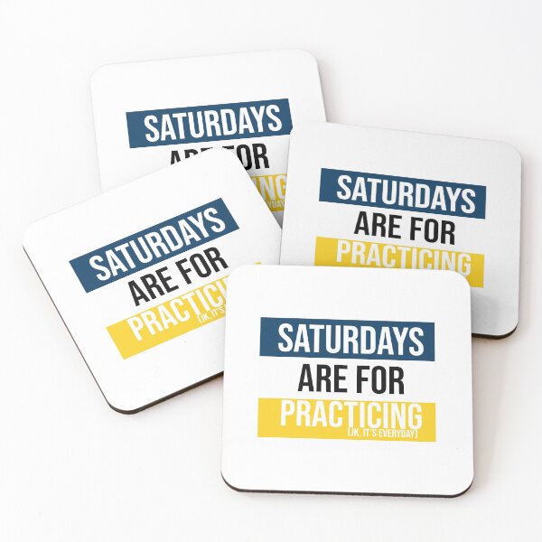 Item preview, Tri-Color (Blue, White, Yellow) Saturdays are for Practicing designed and sold by Claire Gagnon.
