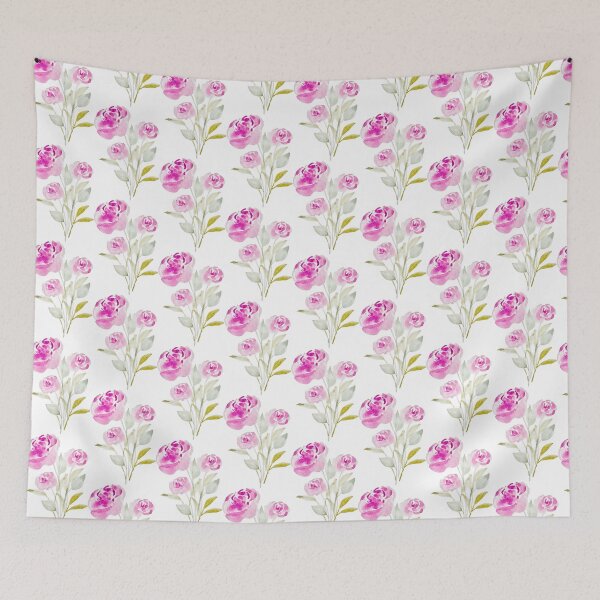 Item preview, Pink Green Peonies Roses Peony Rose Flowers  designed and sold by Madeline Hollar.