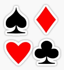 Poker Suite Sticker