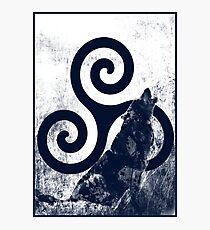 Triskele and Wolf Photographic Print