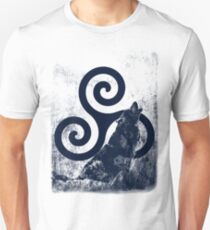 Triskele and Wolf Unisex T-Shirt
