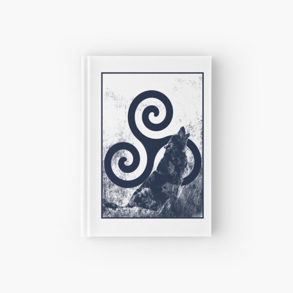 Triskele and Wolf Hardcover Journal