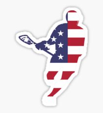 Lacrosse IRockMericaHorz Sticker