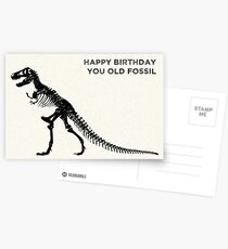 Alles Gute zum Geburtstag Du altes Fossil Postkarten