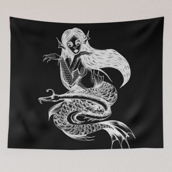 Item preview, mermaid and eel dark designed and sold by klabukova-y.