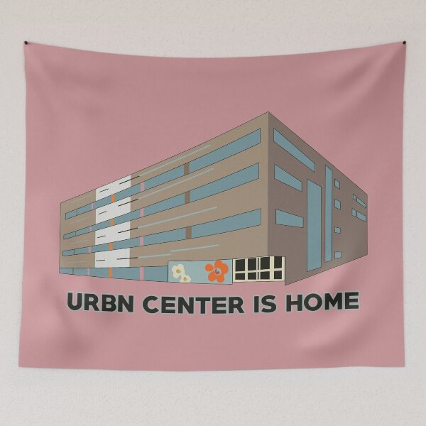 Item preview, URBN Center is Home (Philadelphia) - Simple Digital Sketch with Black Text designed and sold by JD-PANDA.