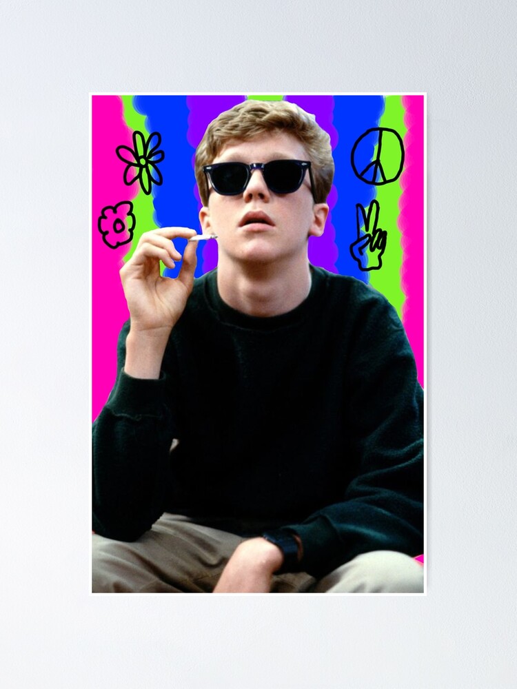 Anthony Michael Hall Brian From The Breakfast Club Poster By Chiefaflac Redbubble