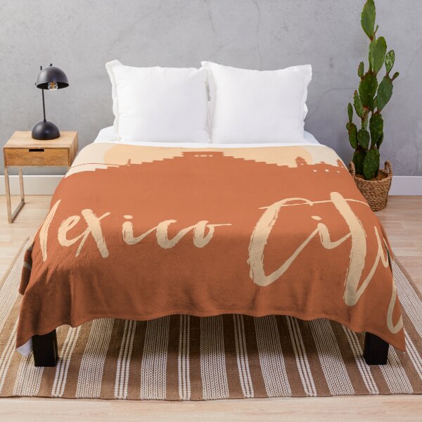 Artikelvorschau, MEXICO CITY SKYLINE DESIGNER EARTH TONES entworfen und verkauft von deificusArt.