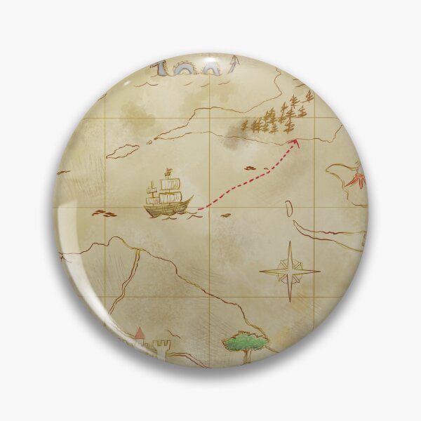 Item preview, Pirate Map designed and sold by WizardBirbArts.