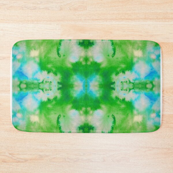 Item preview, Blue Green Batik Tie dye pattern mask, t-shirt V2 designed and sold by blastshmucks.