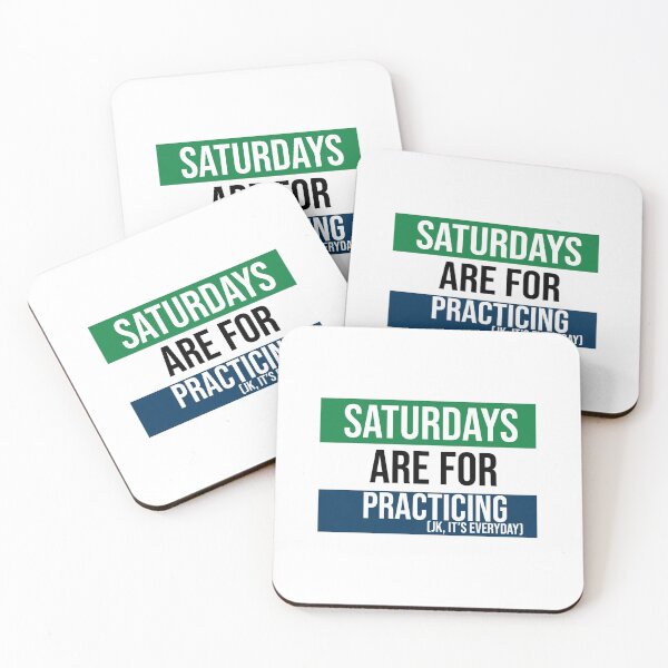 Item preview, Tri-Color (Green, White, Blue) Saturdays are for Practicing designed and sold by Claire Gagnon.