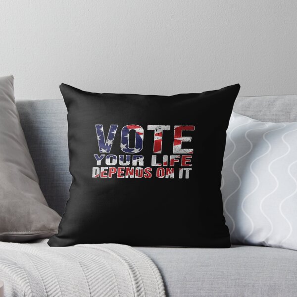 Item preview, Vote your life depends on it USA flag designed and sold by AmadaLevile.