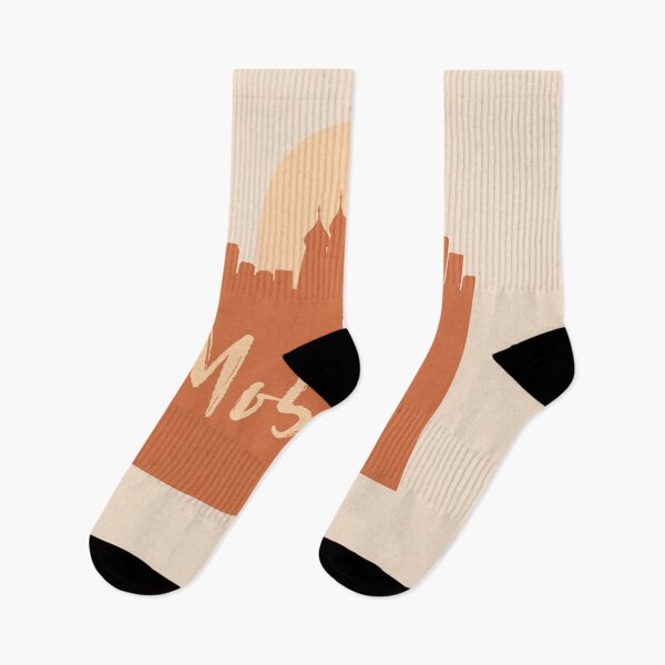 Artikelvorschau, MOSCOW RUSSIA CITY SKYLINE DESIGNER EARTH TONES entworfen und verkauft von deificusArt.