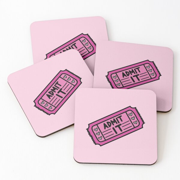 Item preview, Admit It Ticket | Pink Cute Bright designed and sold by melfaz.