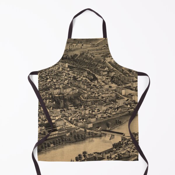 Item preview, Vintage Sherbrooke Queubec Canada Map (1881) designed and sold by BravuraMedia.