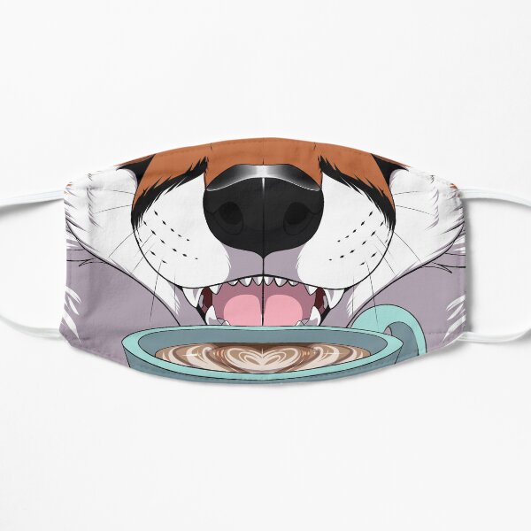 Coffee Fox- (Natural) Red Flat Mask