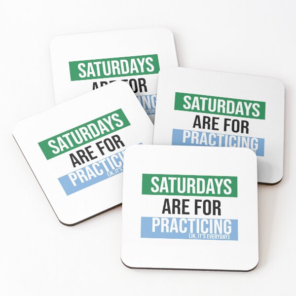 Item preview, Tri-Color (Green, White, L.Blue) Saturdays are for Practicing designed and sold by Claire Gagnon.