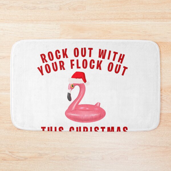 Item preview, Rock Out With Your Flock Out funny Christmas in July Flamingo designed and sold by AmadaLevile.