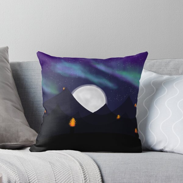 Artikelvorschau, Berge mit Aurora im Hintergrund entworfen und verkauft von Galaxias Art.