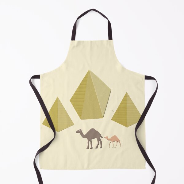 Item preview, Egyptian Camel Mother and Baby with Pyramids Digital Art designed and sold by naturegallery.