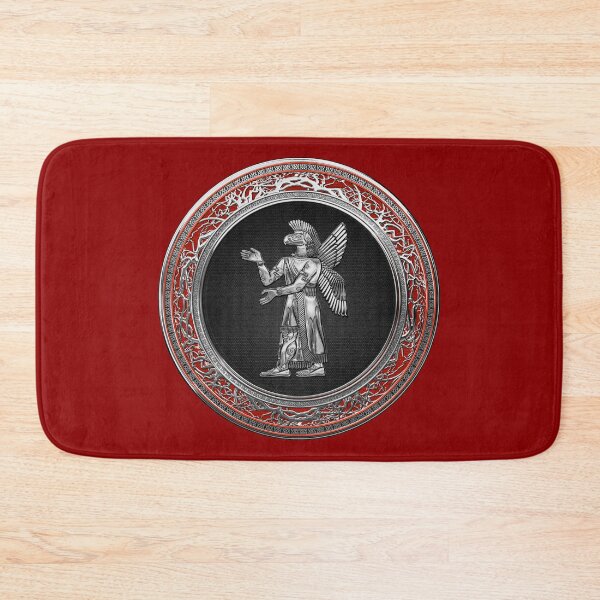 Item preview, Sumerian Deities - Silver God Ninurta over Red Velvet designed and sold by Serge Averbukh Art Studio.