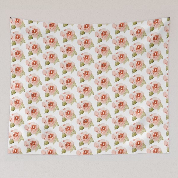 Item preview, Watercolor Rose and Rosebud Flower designed and sold by Madeline Hollar.