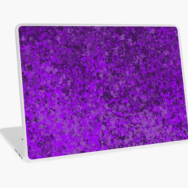 Purple Splatter Graphic Laptop Skin